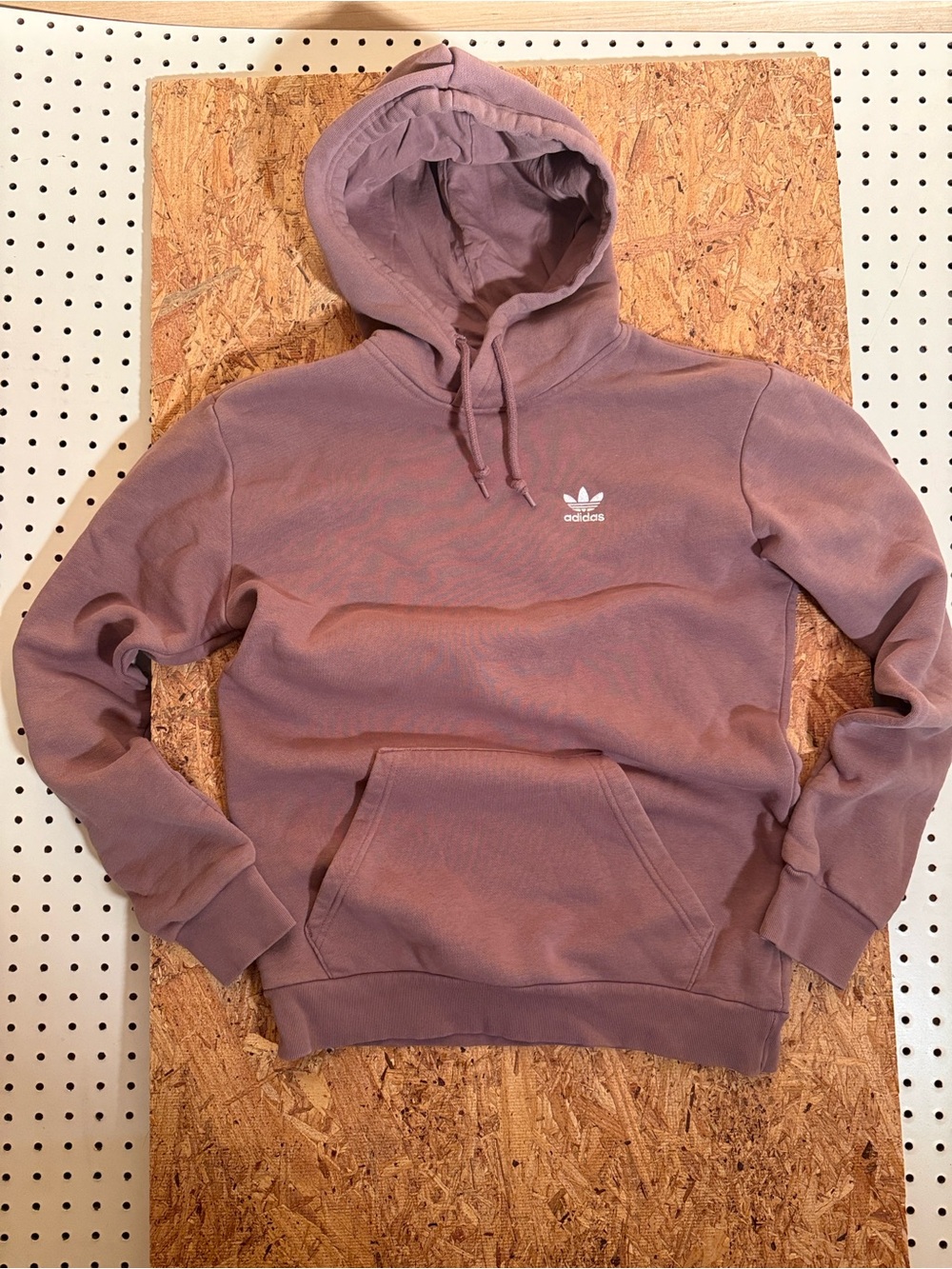adidas trefoil Men's Crewneck Hoodie in wonder oxide / ultra Violet / mauve